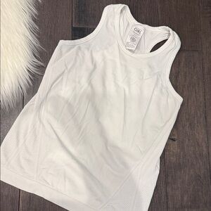 Athleta Girl White Power Up Tank - Size M (8/10) - Essential Basic